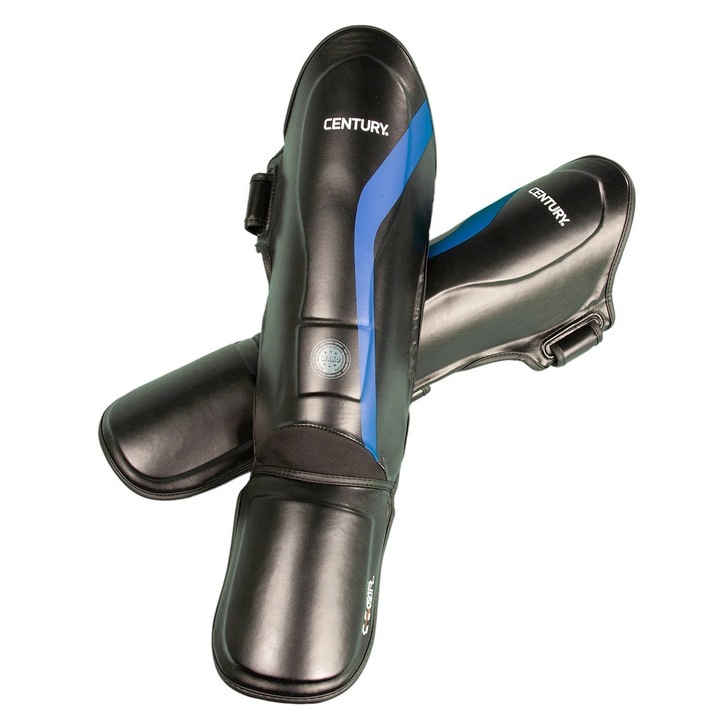 Set 2 tibiere C-GEAR Determination, WAKO, Century, Negru/Albastru, M-L