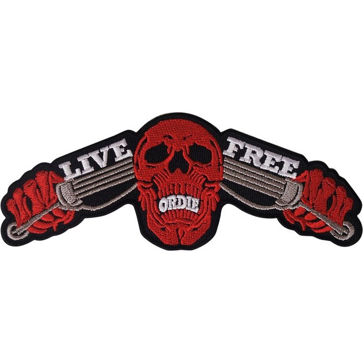 Petic textil Live free, 25 cm x 9, 6 cm, INOVATIX