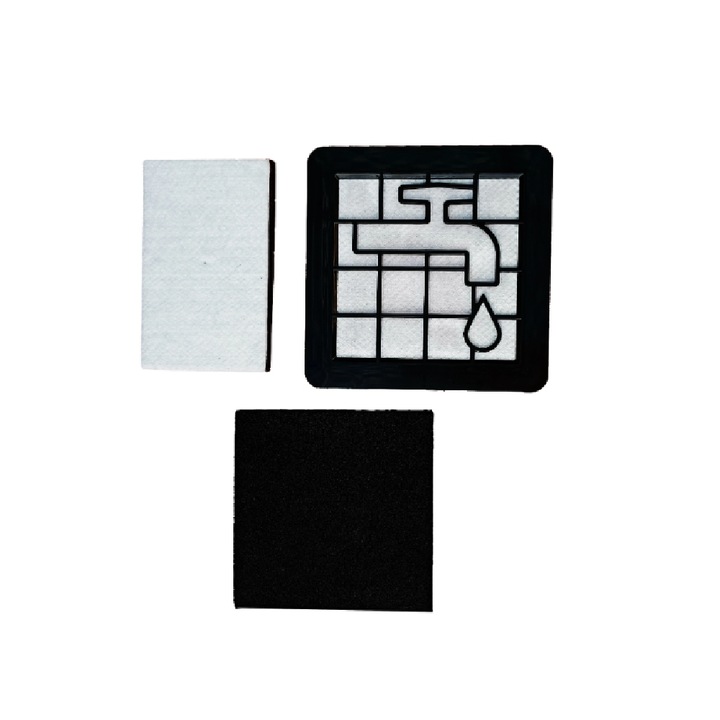 Комплект филтри PAA-home, съвместим с прахосмукачки Philips 2000 model Series XB2022 XB2023 XB2042 XB2062 XB2125/09 XB2142/09 XV1220/01, 1 изпускателен филтър, 1 миещ се входящ филтър на мотора и 1 миещ се дунапренов филтър