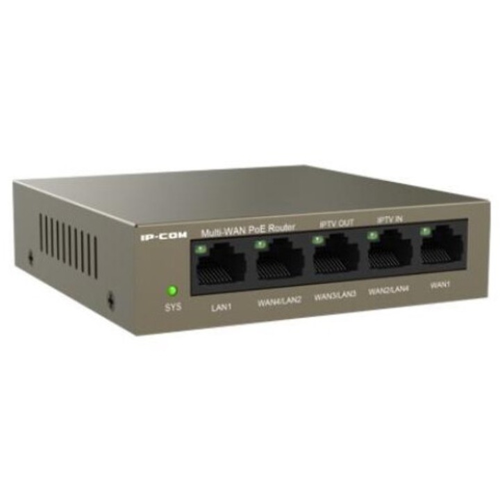 Router 4 porturi Gigabit PoE+, 55W, 1 port RJ45 Gigabit, management - IP-COM M20-PoE