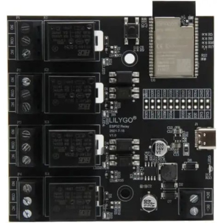 Модул 4 релеен, Lilygo T-Relay ESP32