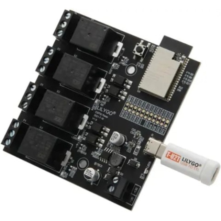 Модул 4 релеен, Lilygo T-Relay ESP32
