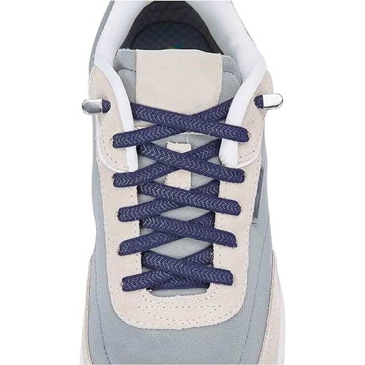 Set 2 Sireturi Elastice cu sistem NO TOUCH cu clips metalic, Plate, Sarphia Store, Plate, Bleumarin