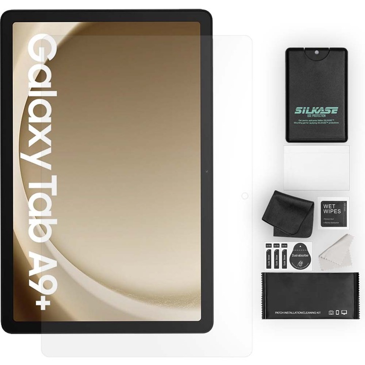 SILKASE matt fólia Samsung Galaxy Tab A9 Plus 11"-hoz, elülső védelem, megújuló szilikon