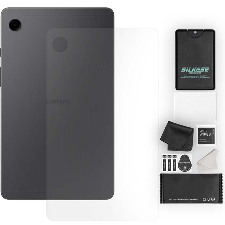 SILKASE matt hátfólia Samsung Galaxy Tab A9 8,7"-os hátvédelemmel, megújuló szilikon
