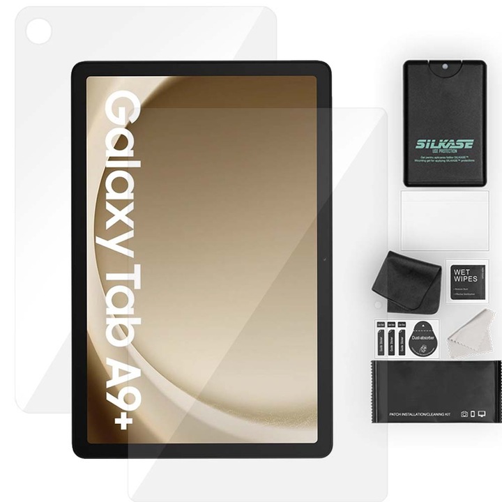 2 db SILKASE fólia készlet Samsung Galaxy Tab A9 Plus 11" tablet védelemmel, megújuló szilikon