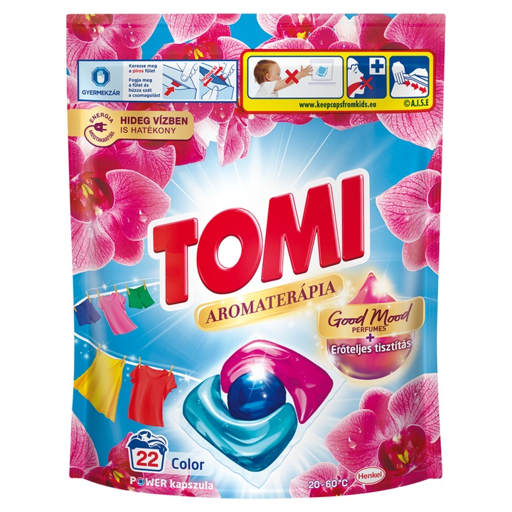 Tomi Aromaterápia Orchidea Color mosókapszula 22 darab