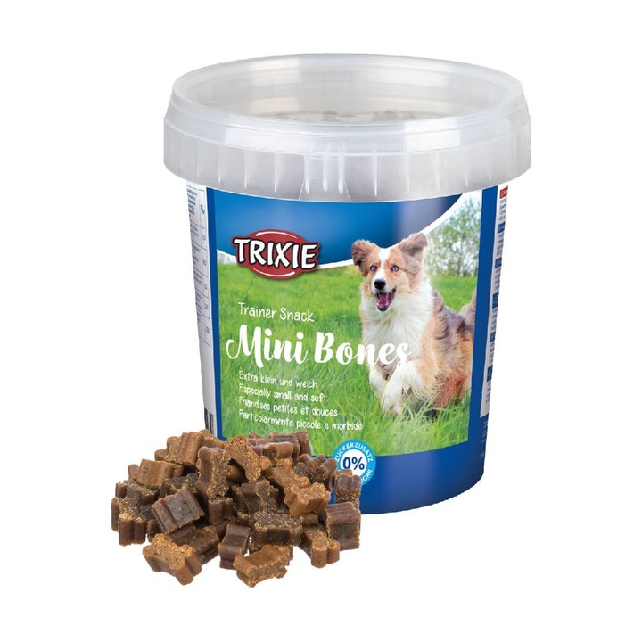 Recompense Pentru Caini, Trixie, Trainer, Mini Oase Cu Vita/Miel/Pasare, 500 g, 31523
