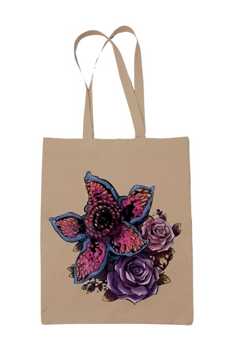 Demorose stranger things vászontáska, natúr, 42 x 38 cm