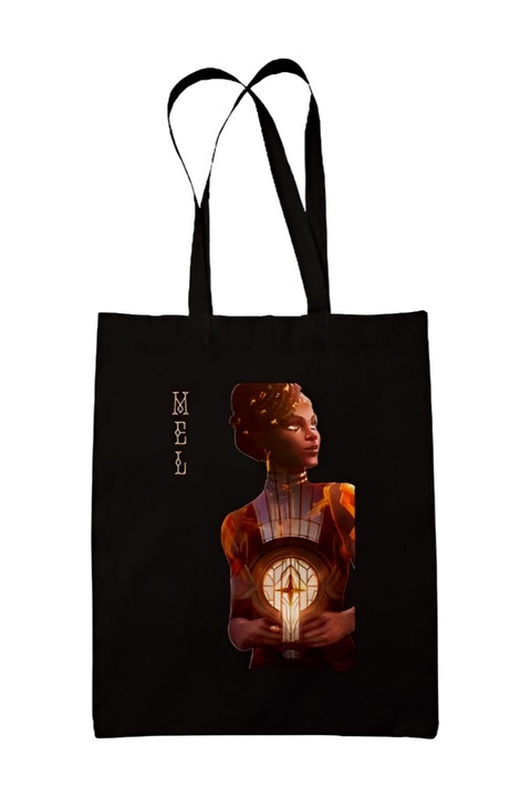 Arcane Mel vászontáska, fekete, 42 x 38 cm