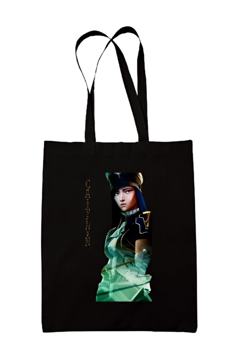 Arcane Caitlyn vászontáska, fekete, 42 x 38 cm