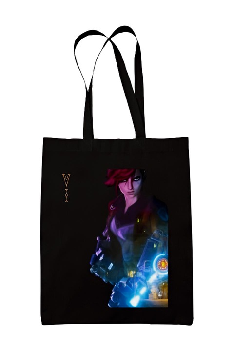 Arcane Vi vászontáska, fekete, 42 x 38 cm