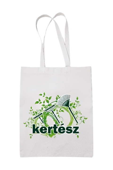 Kertész vászontáska, fehér, 42 x 38 cm
