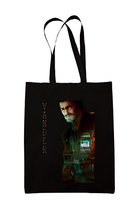 Arcane Vander vászontáska, fekete, 42 x 38 cm