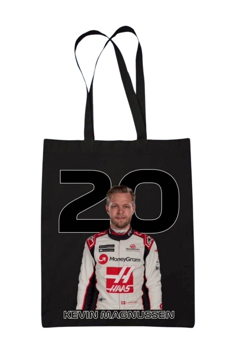 Geanta Kevin Magnussen Formula 1 2024, Pólóügynökség, Panza, 42 x 38 cm, Negru