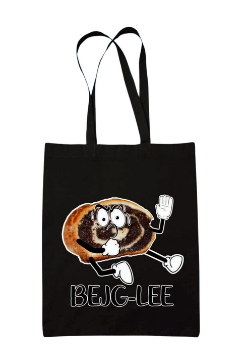 Bejg-lee vászontáska, fekete, 42 x 38 cm