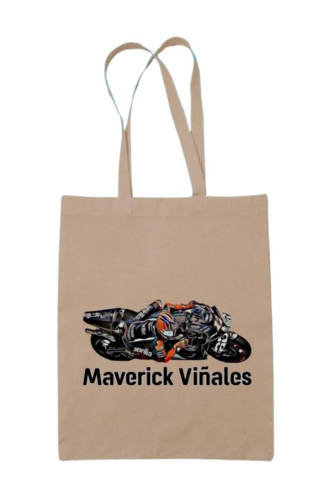 Geanta de panza Maverick Vinales pentru curse de motociclete, naturala, 42 x 38 cm
