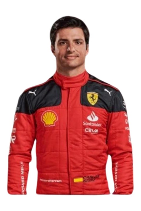 Carlos Sainz Formula 1 2024 vászontáska, fekete, 42 x 38 cm