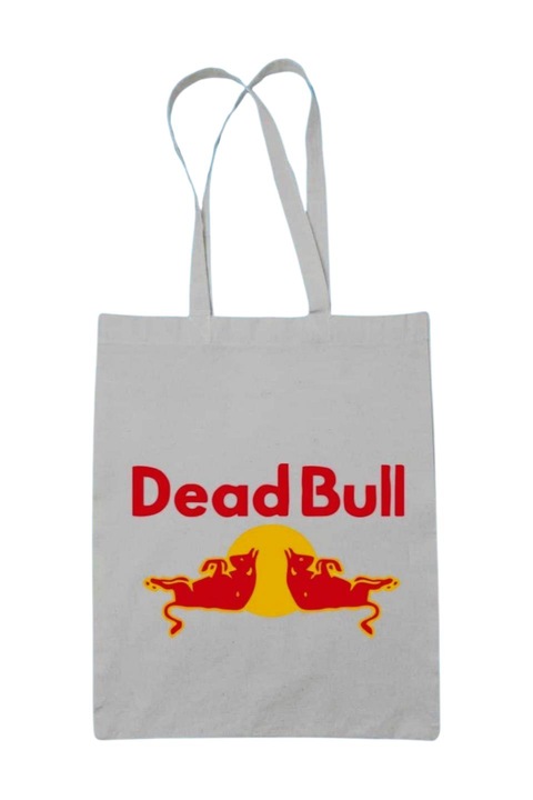Dead bull vászontáska, fehér, 42 x 38 cm