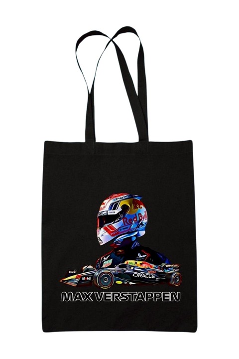 Geanta de panza Max Verstappen formula 1, negru, 42 x 38 cm