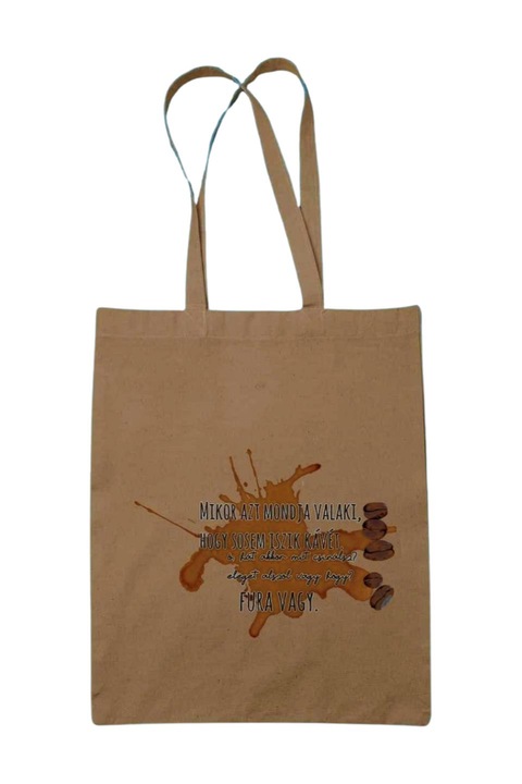 Mikor azt mondja valaki vászontáska, natúr, 42 x 38 cm