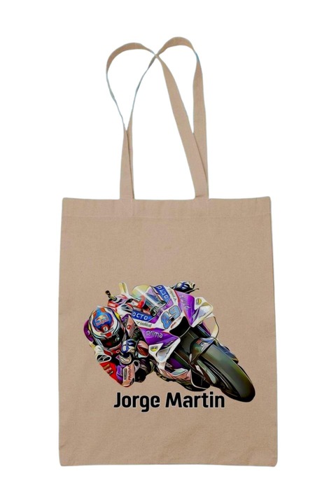 Jorge Martin motorversenyző vászontáska, natúr, 42 x 38 cm