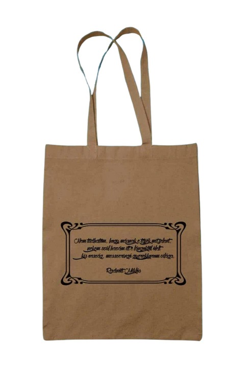 Nem tudhatom Radnóti Miklós vászontáska, natúr, 42 x 38 cm