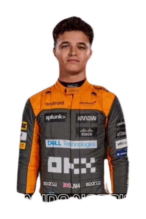 Lando Norris Formula 1 2024 vászontáska, fekete, 42 x 38 cm