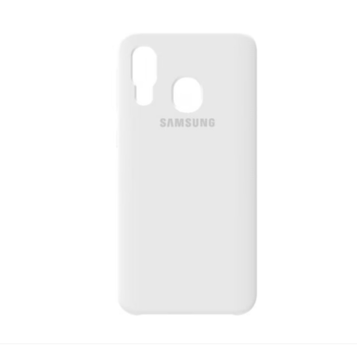 Кейс SAMSUNG за Samsung Galaxy A20/A30, устойчив на удари и надраскване, издръжлив силикон, Бял
