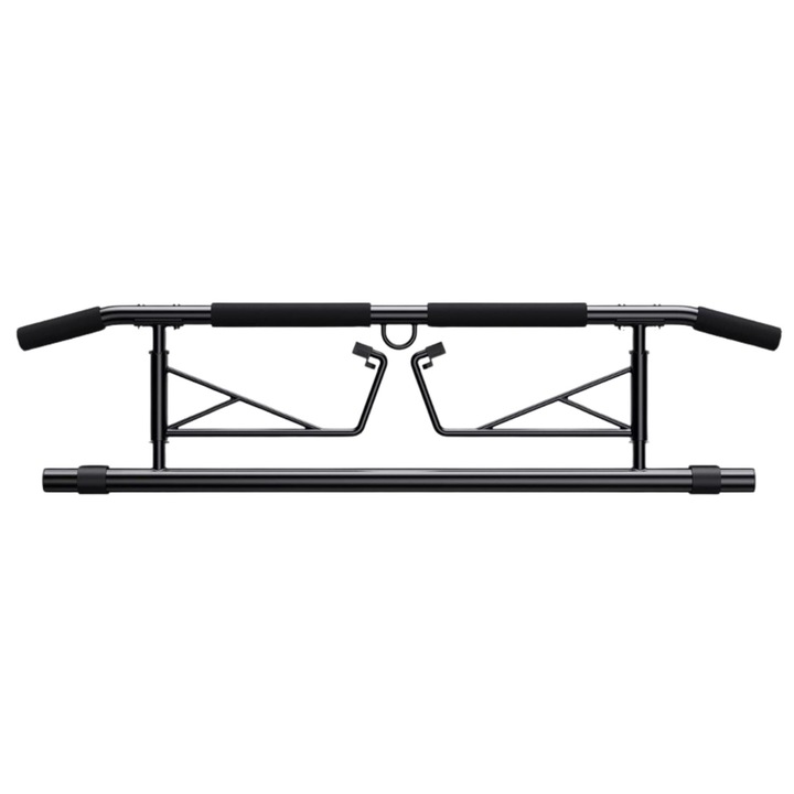 JX FITNESS лост за издърпване, многофункционален, максимум 200 кг, подплатени дръжки, сгъваем, без пробиване