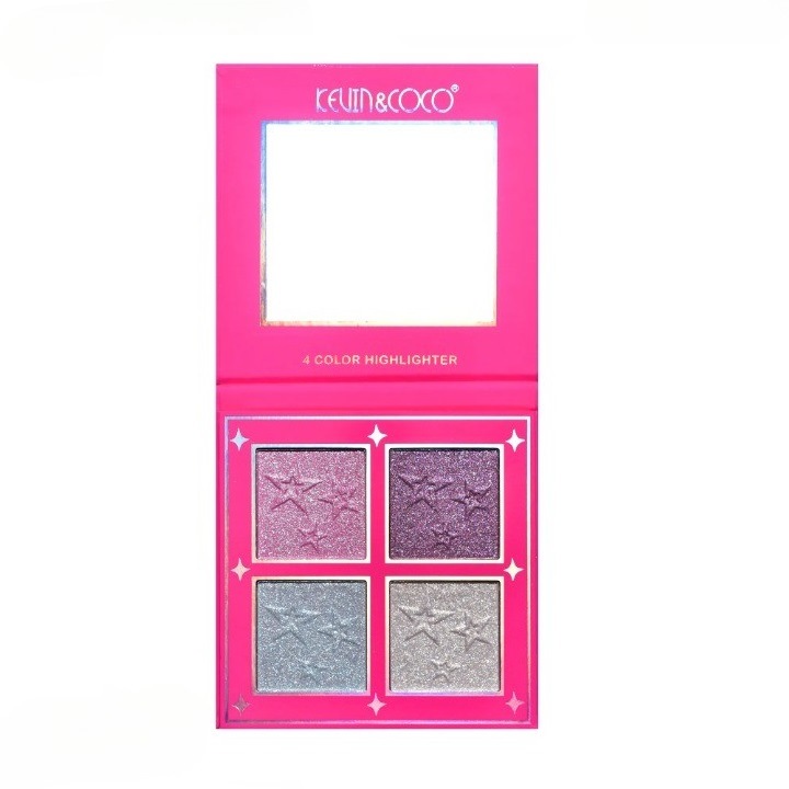 Világító paletta, KEVIN&COCO, 4 Stay Wild Colors, 12,2 x 12,2 x 0,9 cm