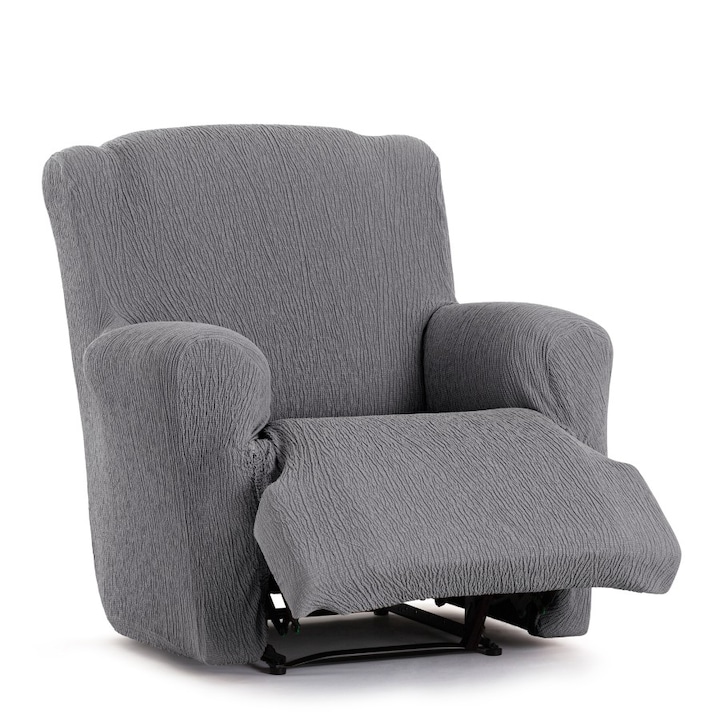 Husa elastica pentru fotoliu cu recliner, 60-90 cm, Eysa, Troya C6 Gri