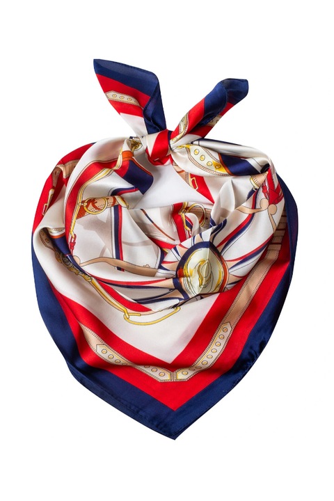 Esarfa de dama, Agrafka, model A-21, 70x70 cm, din poliester, Multicolor