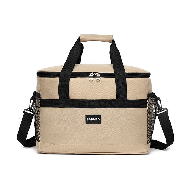 Geanta Frigorifica SANNEA, Capacitate 30L, Dimensiuni 39x26.5x28.5 cm, CL2017, Bej