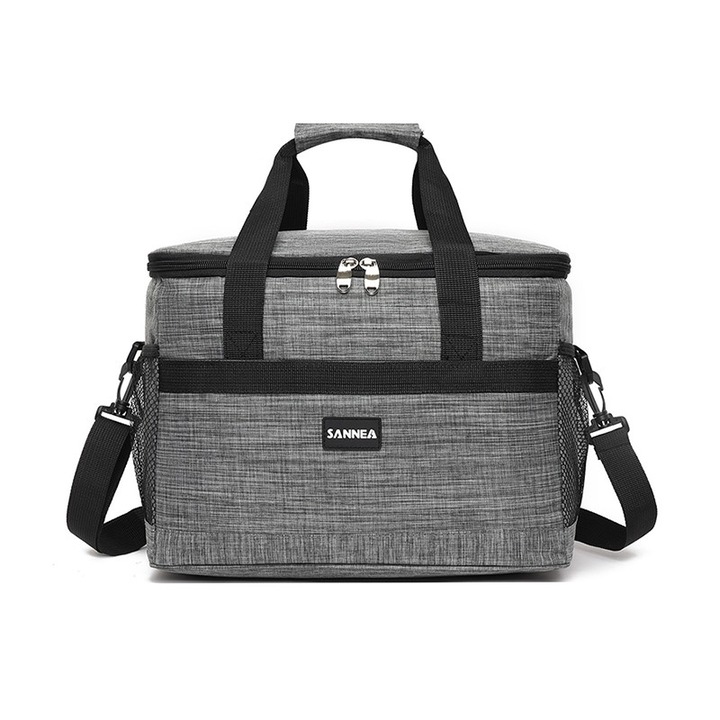 Geanta Frigorifica SANNEA, Capacitate 30L, Dimensiuni 39x26.5x28.5 cm, CL2017, GRI