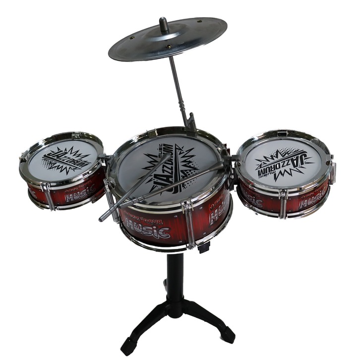 Set Tobe Pentru Copii, 3 Piese, 2 Bete, Rosu, 41cm, Dalimag