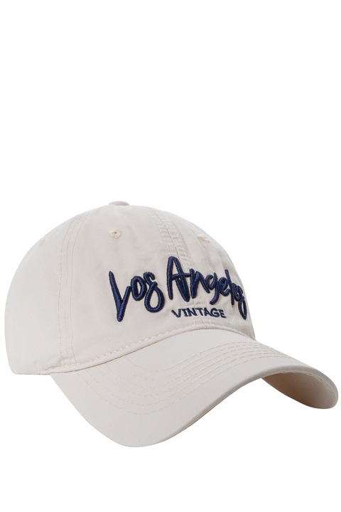 Sapca de baseball unisex cu inscriptia LOS ANGELES, One Size, Bej deschis