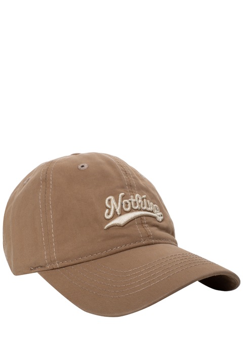 Sapca de baseball unisex, Agrafka, model Nothing, din bumbac, One Size, Maro, One-Size