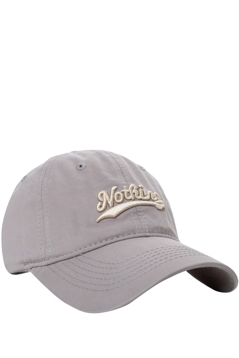 Sapca de baseball unisex, Agrafka, model Nothing, din bumbac, One Size, Gri, One-Size