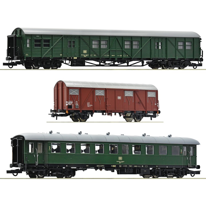 Set 3 vagoane calatori DB, H0, Roco, 74010