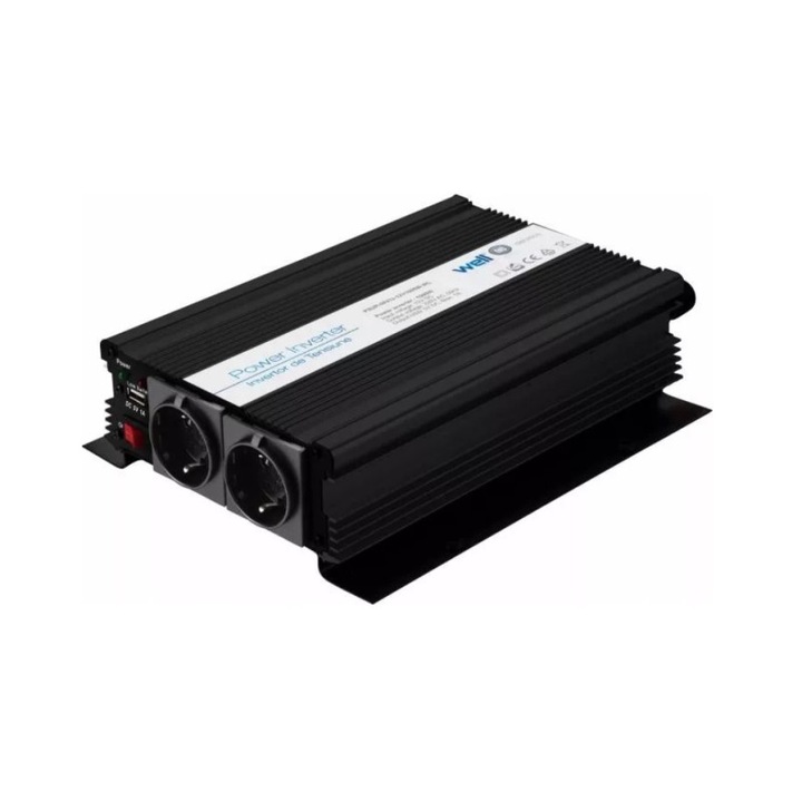 Well PSUP INV/U 12V1000W WL Inverter szivargyújtó 12V-230V inverter, 1000W