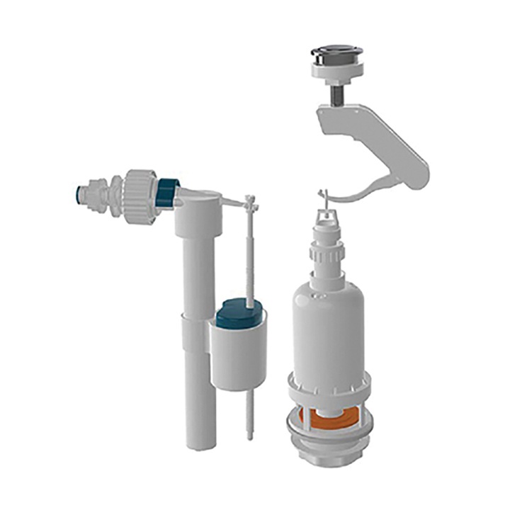 Mecanism pentru bazin WC, cu buton, cod-4191