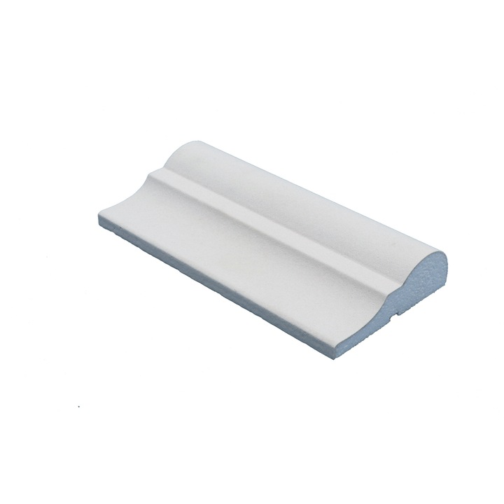 Panou decorativ ELHARE L3PB, polistiren EPS-200, finisaj stuc, alb, 140x45x2000mm