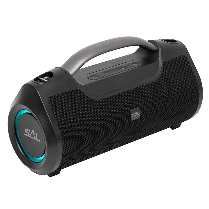 Difuzor Bluetooth portabil SAL BT 7000, 2 x 30 W, negru
