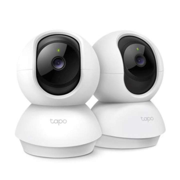 Camera de securitate TP-Link, wireless Wi-Fi, interior, vedere pe timp de noapte, „Tapo C200”, duopack