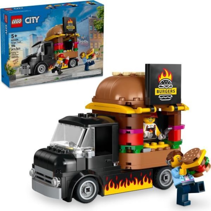 LEGO City - Hamburgeres furgon, 5+ év, 194 elem, Járművek