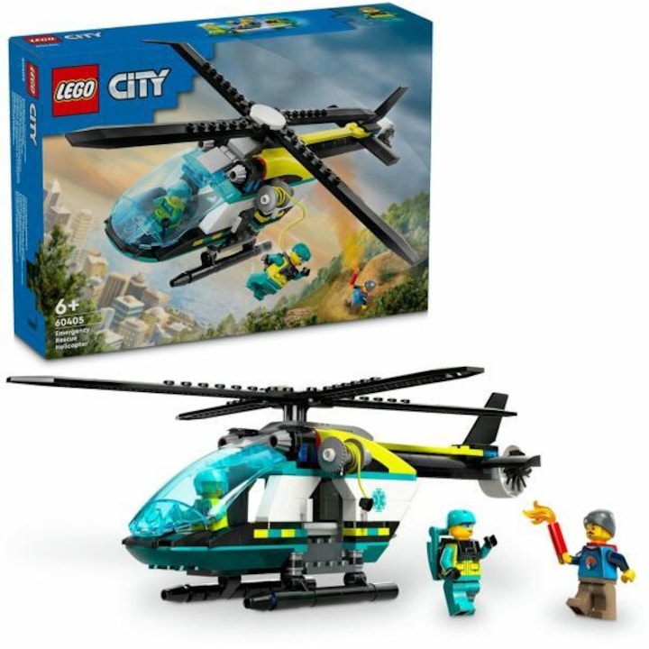 LEGO City - Mentőhelikopter, 6+ év, 226 elem, Járművek