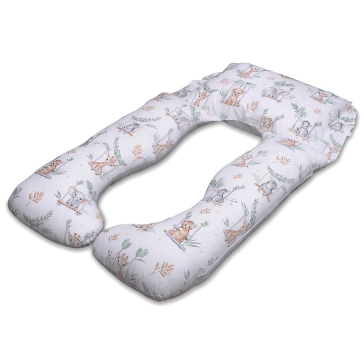 Perna gravide personalizabila Kidizi® Inga XXL MyWay On the Swing, husa bumbac detasabila