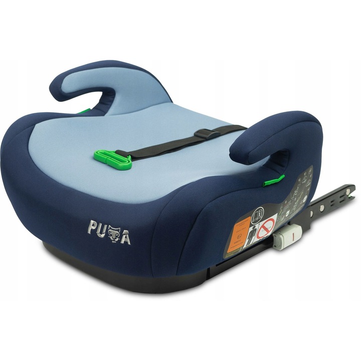 Autós ülésmagasító PUMA I-SIZE NAVY, zöld, 15-36 kg
