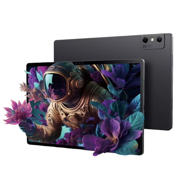 Tableta ZTE Nubia Pad 3D, Procesor Qualcomm Snapdragon 888 Octa-Core, Ecran IPS LCD 3D Lightfield 12.4", 8GB RAM, 128GB Flash, 16MP+8MP, Wi-Fi, Bluetooth, Android Gri